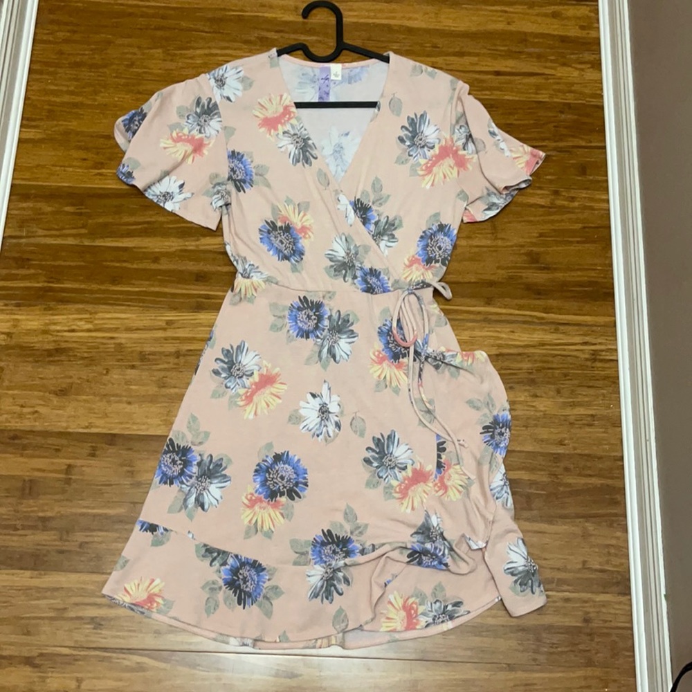 Alya faux wrap dress